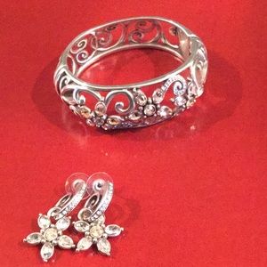 Brighton Hinged Bangle and Earrings